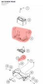 Diagram preview: AH SCREW M5X8 (90511054002)