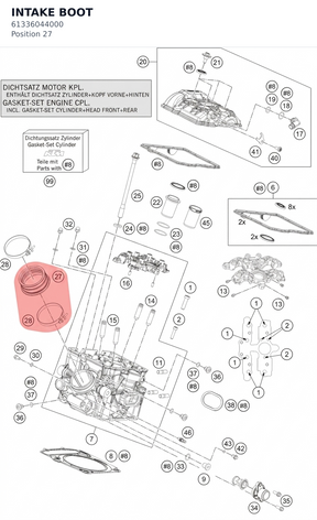 Diagram preview: INTAKE BOOT (61336044000)