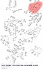 Diagram preview: SEAT COWL TOP JY181780 EB ORNGE GLOSS (94508018001EB)