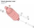 Diagram preview: Shock absorber, cmpl. (93104110000)