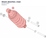 Diagram preview: Shock absorber, cmpl. (93104110000)