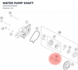 Diagram preview: WATER PUMP SHAFT (A44035054000)