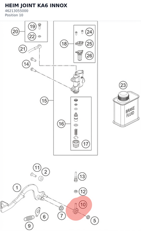 Diagram preview: HEIM JOINT KA6 INNOX (46213055000)