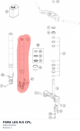 Diagram preview: FORK LEG R/S CPL. (90801002000)