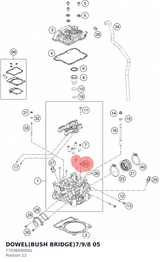 Diagram preview: DOWEL(BUSH BRIDGE)7/9/8 05 (77036090000)
