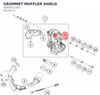 Diagram preview: GROMMET MUFFLER SHIELD (93805011003)