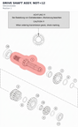 Diagram preview: DRIVE SHAFT ASSY. NOT=12 (50533101000)