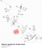 Diagram preview: Return spring for brake lever (C0520001100200)