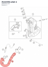 Diagram preview: Assembly pipe a (90605007100)
