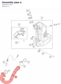 Diagram preview: Assembly pipe a (90605007100)