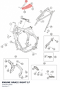 Diagram preview: ENGINE BRACE RIGHT    17 (55403014000)