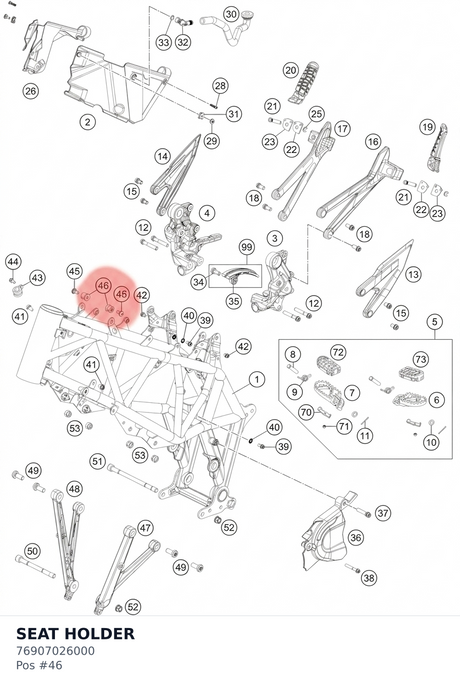 Diagram preview: SEAT HOLDER (76907026000)