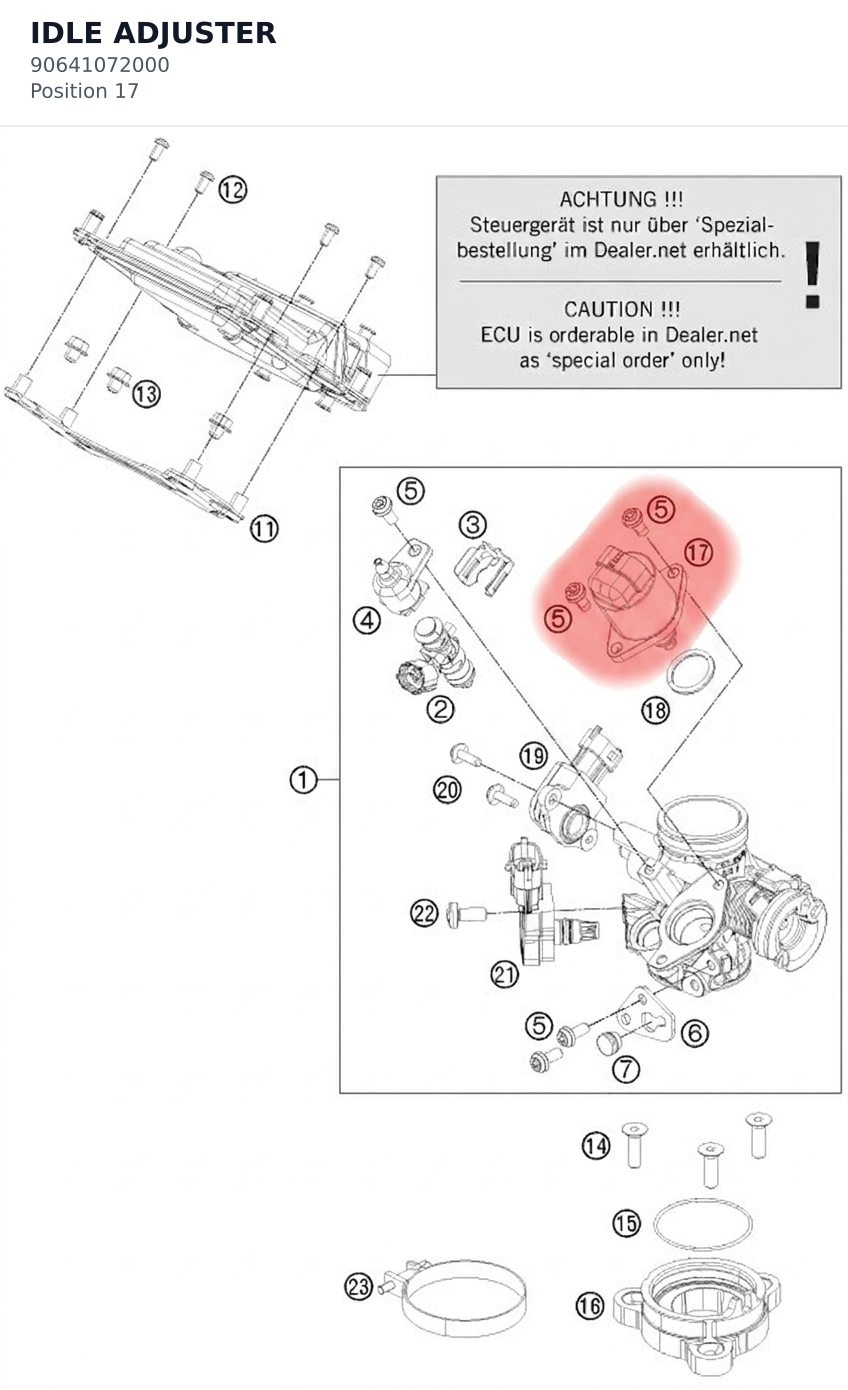 Diagram preview: IDLE ADJUSTER (90641072000)