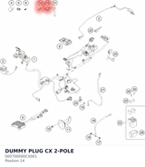 Diagram preview: DUMMY PLUG CX 2-POLE (000700000CX001)