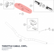 Diagram preview: THROTTLE CABLE, CMPL. (A41002091000)