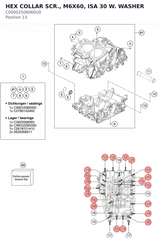 Diagram preview: HEX COLLAR SCR., M6X60, ISA 30 W. WASHER (C00002506060U0)