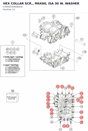 Diagram preview: HEX COLLAR SCR., M6X60, ISA 30 W. WASHER (C00002506060U0)