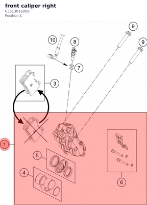 Diagram preview: front caliper right (63513016000)