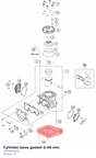 Diagram preview: Cylinder base gasket 0.40 mm (50430035040)