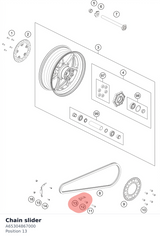 Diagram preview: Chain slider (A65304867000)