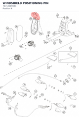 Diagram preview: WINDSHIELD POSITIONING PIN (76712089043)