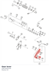 Diagram preview: Gear lever (C90734032100)