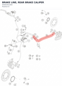 Diagram preview: BRAKE LINE, REAR BRAKE CALIPER (95842001000)
