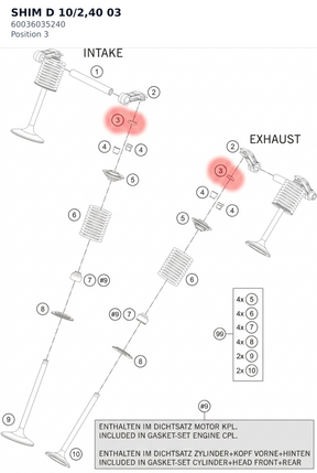 Diagram preview: SHIM D 10/2,40              03 (60036035240)