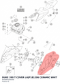 Diagram preview: DUKE 390 T COVER LHJP181206 CERAMIC WHIT (93008050000AB)