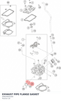 Diagram preview: EXHAUST PIPE FLANGE GASKET (A46036041000)