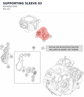 Diagram preview: SUPPORTING SLEEVE 03 (60040027050)