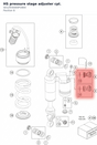 Diagram preview: HS pressure stage adjuster cpl. (S012930000P2800)