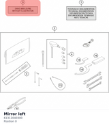 Diagram preview: Mirror left (61312040300)