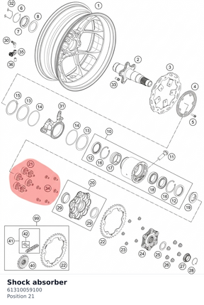 Diagram preview: Shock absorber (61310059100)