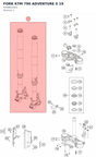 Diagram preview: FORK KTM 790 ADVENTURE S 19 (05586S2901)