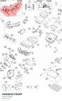 Diagram preview: HARNESS FRONT (61411078000)