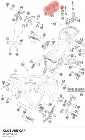 Diagram preview: CLOSURE CAP (69008026150)