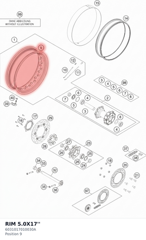 Diagram preview: RIM 5.0X17'' (6031017010030A)