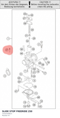 Diagram preview: SLIDE STOP FREERIDE 250 (72531029015)