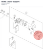 Diagram preview: Brake caliper support (63613075000C1)