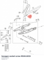 Diagram preview: hexagon socket screw M5X0.8X55 (93004065000)