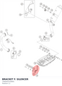 Diagram preview: BRACKET F. SILENCER (7560501410001)