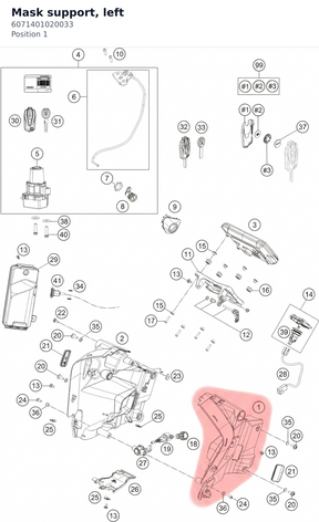 Diagram preview: Mask support, left (6071401020033)