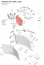 Diagram preview: Radiator fan right, cmpl. (63535141044)