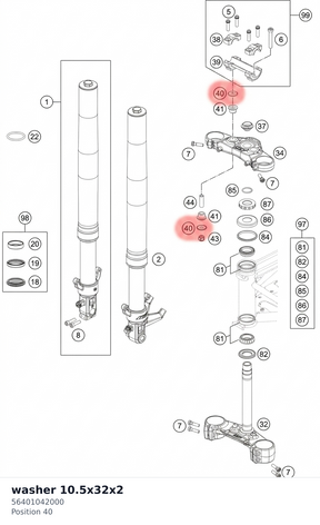 Diagram preview: washer 10.5x32x2 (56401042000)