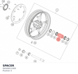Diagram preview: SPACER (94509011000)
