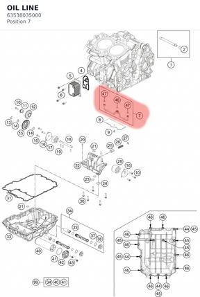 Diagram preview: OIL LINE (63538035000)