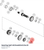 Diagram preview: bearing ball id15xod42xt13xc3l (J410001501300)