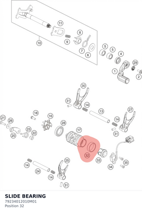 Diagram preview: SLIDE BEARING (79234012010M01)