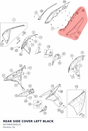 Diagram preview: REAR SIDE COVER LEFT BLACK (6070804300033)